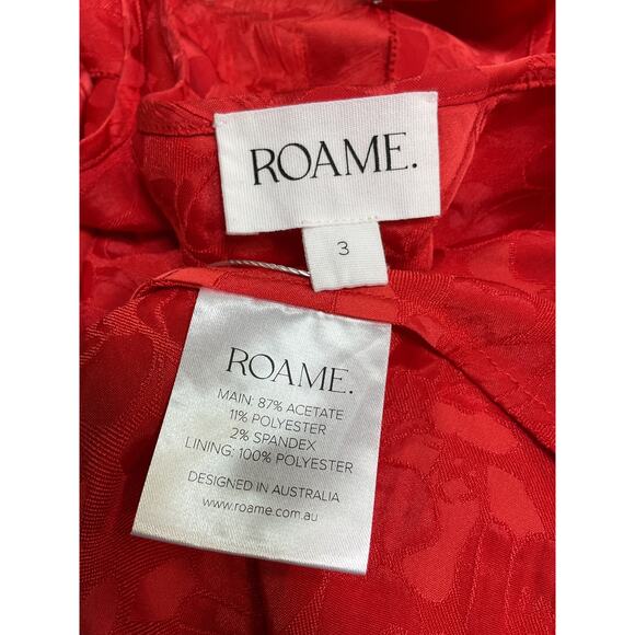 Roame. 'Freya' Red Acetate Cami Top Size 3 / L - Picture 4 of 4